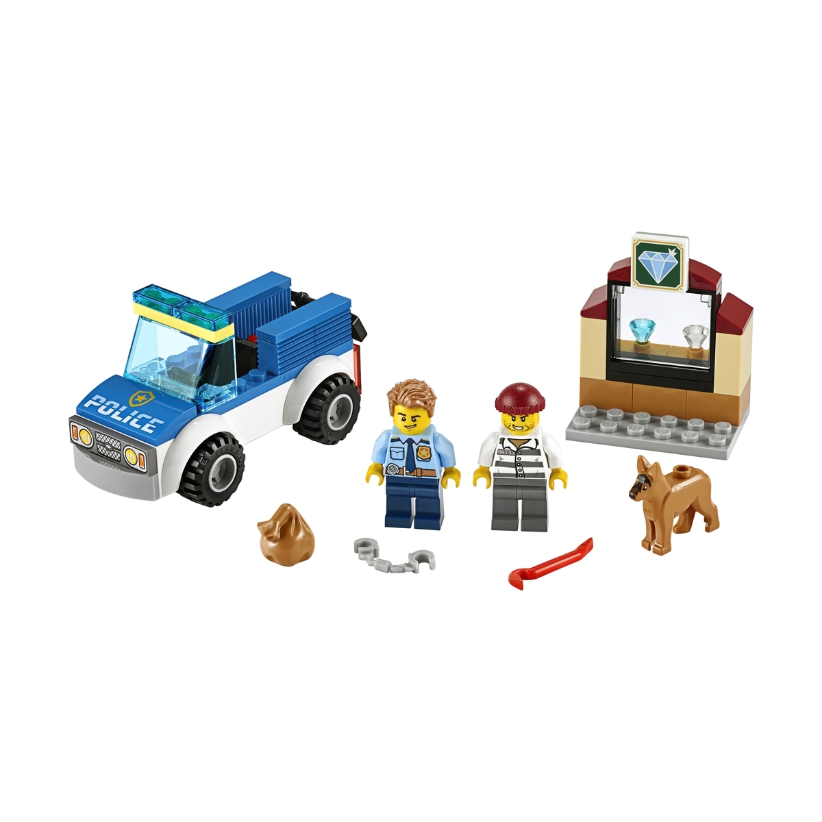 Конструктор lego city police 60241 полицейский отряд с собакой