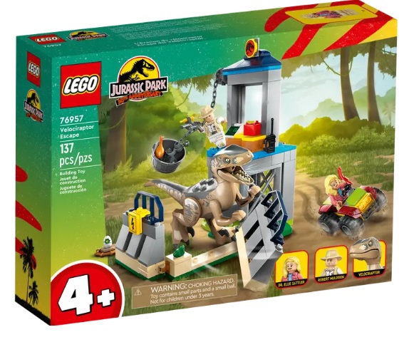 76957 LEGO JURASSIC WORLD Velociraptor Escape