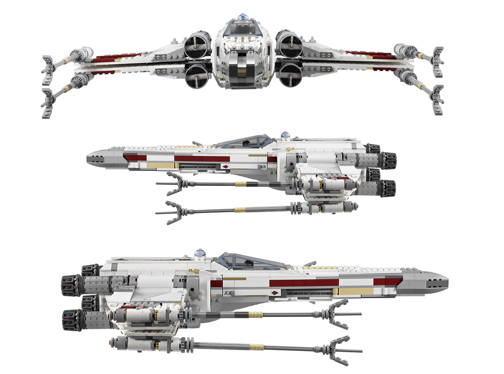 red 5 x wing lego