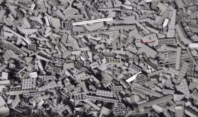 1kg Lots of Pre-Owned GREY LEGO®  (PRE-OWNED)