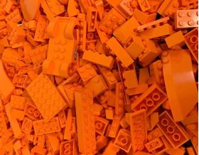 1kg Lots of Pre-Owned ORANGE LEGO® (PRE-OWNED)